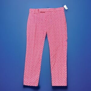 Gap Pants Women's 6 Stretch Pink Crop Flat Front‎ Cotton Blend NWT